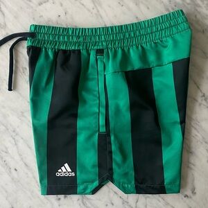 ADIDAS Men’s 5” Retro Satin Soccer Short Size Small. Like new condition.